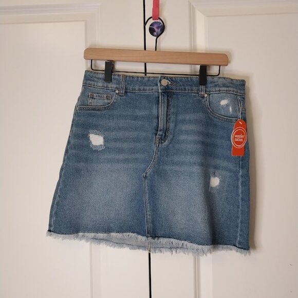 Wonder Nation Girls Denim Skirt - Picture 1 of 5